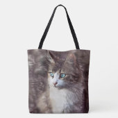 Waterverf Kitten Tote Bag (Achterkant)