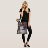 Waterverf Kitten Tote Bag (Op model)