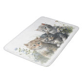 Waterverf Kittens in Grass Badmat (Gekanteld)