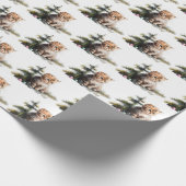 Waterverf kittens met kerstversiering cadeaupapier (Hoek)