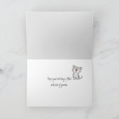 Waterverf Kittens Verjaardag Kaart (Binnen)