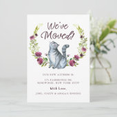 Waterverf Kitty Cat We hebben de aankondiging verp (Staand voorkant)