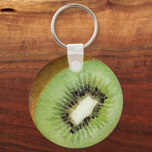 Waterverf Kiwi - Sleutelhanger (Voorkant)