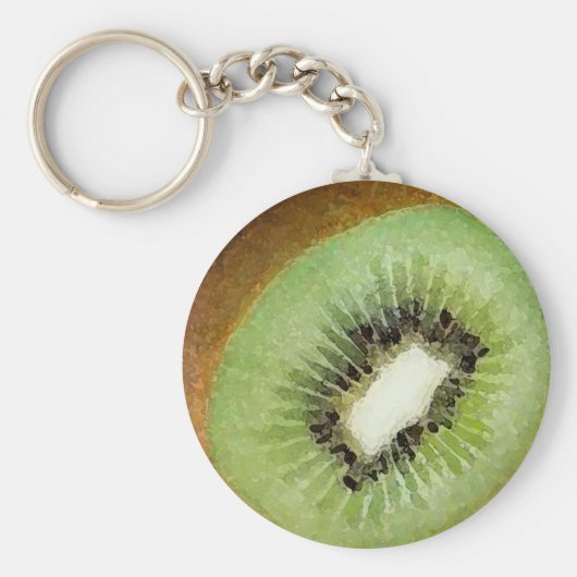 Waterverf Kiwi - Sleutelhanger (Voorkant)