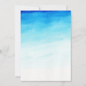 Waterverf klaar voor de pop van het baby shower va kaart (Achterkant)