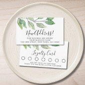 Waterverf klant klantenkaartje