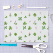 Waterverf klap bladeren en bloemen Bleek groen Tissuepapier (Craft)