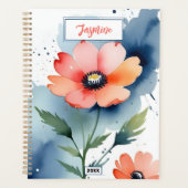 Waterverf klaproos dans planner (Voorkant)