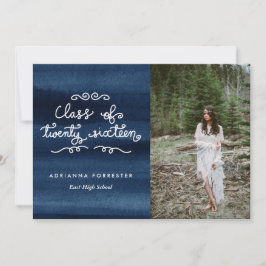 Waterverf klasse van 2016 Afstuderen foto Kaart