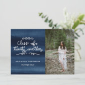 Waterverf klasse van 2016 Afstuderen foto Kaart (Staand voorkant)