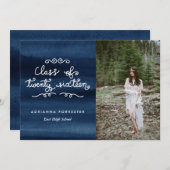 Waterverf klasse van 2016 Afstuderen foto Kaart (Voorkant / Achterkant)