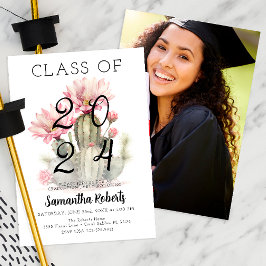 Waterverf Klasse van 2025 Graduation Party Foto Kaart