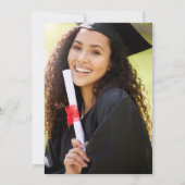 Waterverf Klasse van 2025 Graduation Party Foto Kaart (Achterkant)