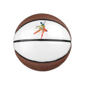 Waterverf klassieke balletdanser basketbal (Voorkant)