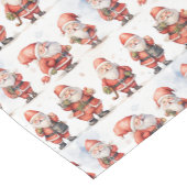 Waterverf klassieker met kerstmis korte tafelloper (Hoek)