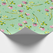 Waterverf klaver. cadeaupapier (Hoek)