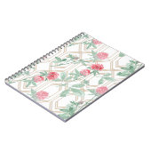 Waterverf klaverbloemen. notitieboek (Linkerzijde)