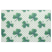 Waterverf Klavers en Polka Dots Pattern Fabric Stof (Fat Quarter)