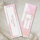 Waterverf Kleding Hang label | Wit Roze Mini Visitekaartjes