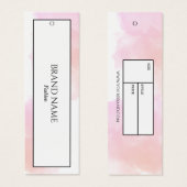 Waterverf Kleding Hang label | Wit Zwart Mini Visitekaartjes (Voorkant /achterkant)