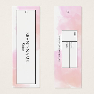 Waterverf Kleding Hang label   Wit Zwart Mini Visitekaartjes