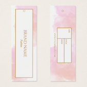 Waterverf Kleding Hang label | witgoud Mini Visitekaartjes (Voorkant /achterkant)