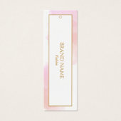 Waterverf Kleding Hang label | witgoud Mini Visitekaartjes (Voorkant)