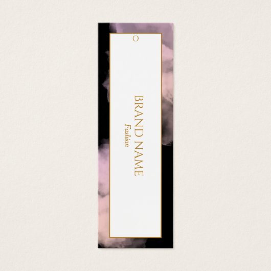 Waterverf Kleding Hang label | Zwart goud Mini Visitekaartjes (Voorkant)