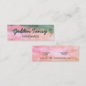 Waterverf Kleding Sieraden Prijs Maat Hang Label (Voorkant / Achterkant)