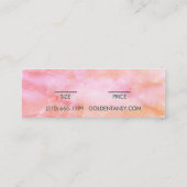 Waterverf Kleding Sieraden Prijs Maat Hang Label (Achterkant)