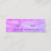 Waterverf Kleding Sieraden Prijs Maat Hang Label (Achterkant)