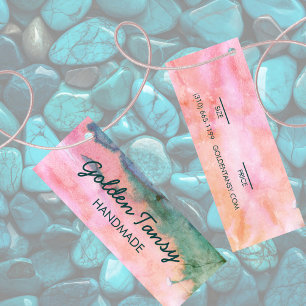 Waterverf Kleding Sieraden Prijs Maat Hang Label