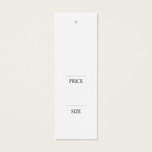 Waterverf Kleding weergeven Prijsverloop Label Mini Visitekaartjes (Achterkant)