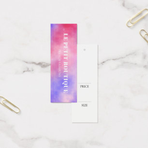 Waterverf Kleding weergeven Prijsverloop Label Mini Visitekaartjes