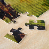 Waterverf - Kleine blauwe vogel Legpuzzel (Zijkant)