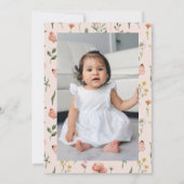 Waterverf Kleine bloem 2e verjaardag Kaart (Achterkant)