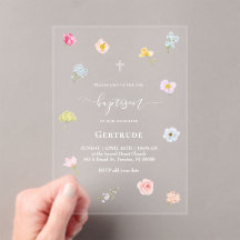 waterverf kleine bloemen Doop