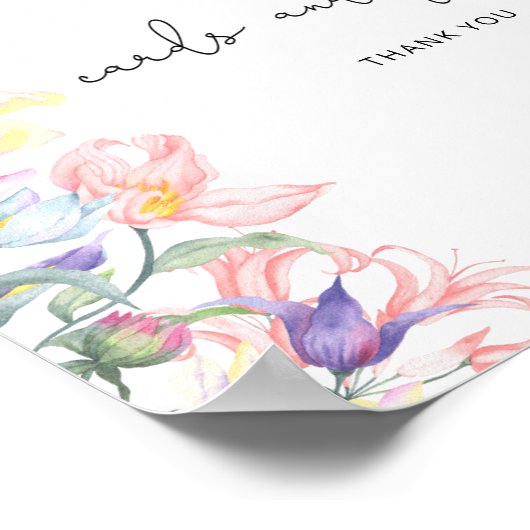 Waterverf kleine bloemenboeken kaarten en geschenk poster (Hoek)