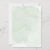 waterverf kleine cutie is op de weg baby shower kaart (Achterkant)