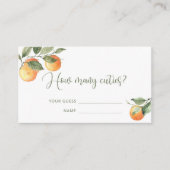 Waterverf kleine cutie raden hoeveel snoepjes er z informatiekaartje (Voorkant)