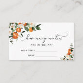 Waterverf kleine cutie raden hoeveel snoepjes er z informatiekaartje (Voorkant)