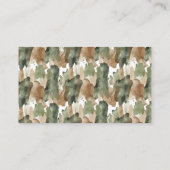 Waterverf kleine jager baby shower boeken voor b informatiekaartje (Achterkant)