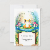 Waterverf Kleine Kikker Verjaardag Bedankkaart (Voorkant)