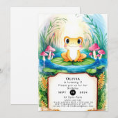 Waterverf Kleine Kikker Verjaardag Kaart (Voorkant / Achterkant)