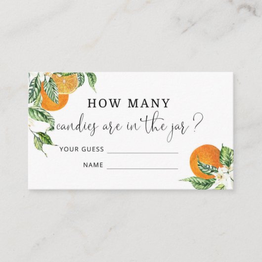 Waterverf kleine kuddes raden hoeveel snoepjes informatiekaartje (Voorkant)