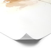 Waterverf Kleine leeuwerik Poster (Hoek)