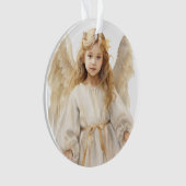 Waterverf kleine meisje engel ornament (voorkant)
