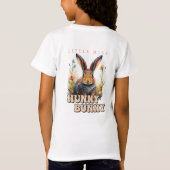Waterverf kleine miss hunny konijn schattig konijn t-shirt (Achterkant)