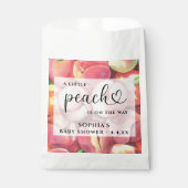 Waterverf Kleine perziken is onderweg naar baby sh Bedankzakje (Voorkant)