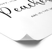 Waterverf kleine perziken raden hoeveel perziken poster (Hoek)